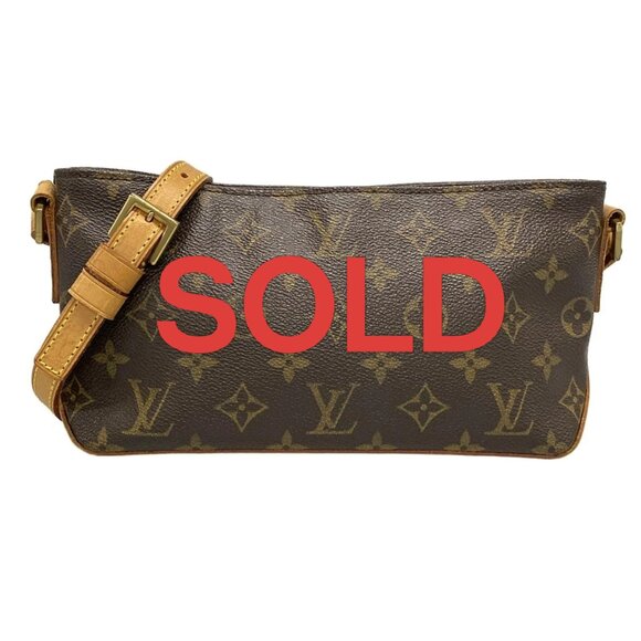 LOUIS VUITTON Trotteur Monogram Shoulder Bag Monogram Canvas 581-061625 - Picture 1 of 14